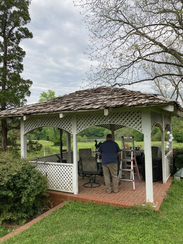 Trusted Local Roofers Install a Gazebo Roof in Elberton GA